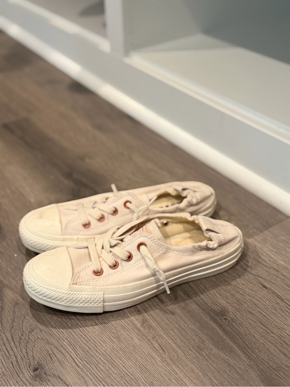Converse Slip-On Canvas Mule Sneakers - Beige/Cream